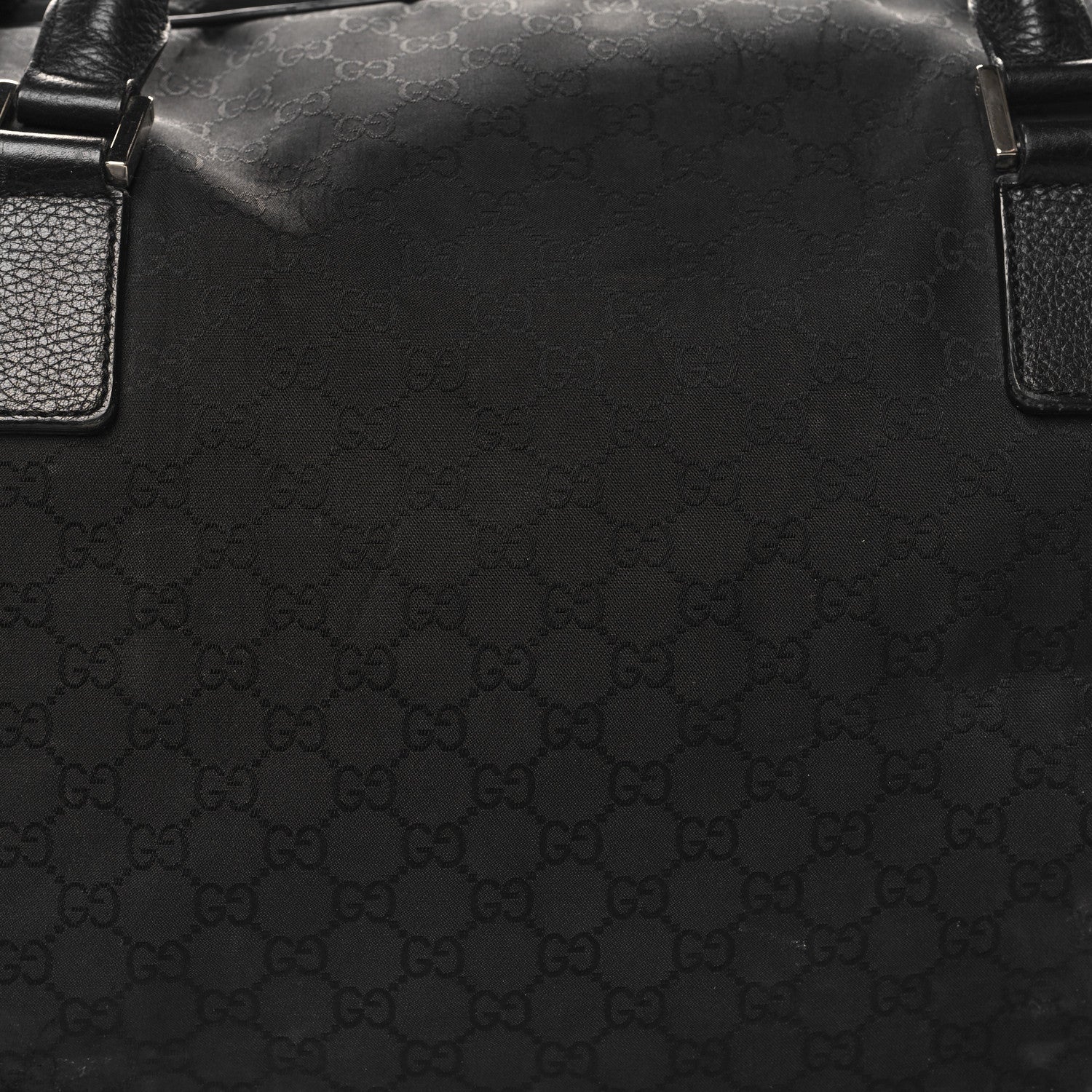 Gucci Nylon Monogram Large Duffle Bag Black 7 of 13
