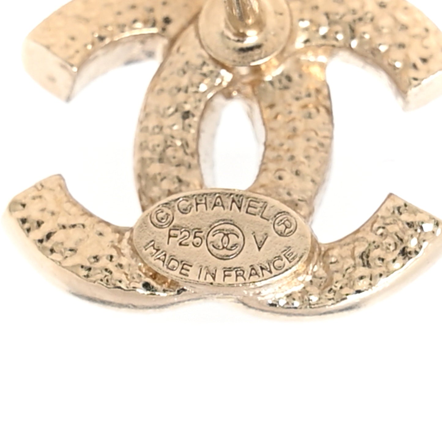 Crystal Mini Timeless CC Earrings Gold