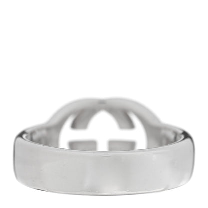 Gucci Sterling Silver Interlocking G Ring 53 6.25 3 of 4
