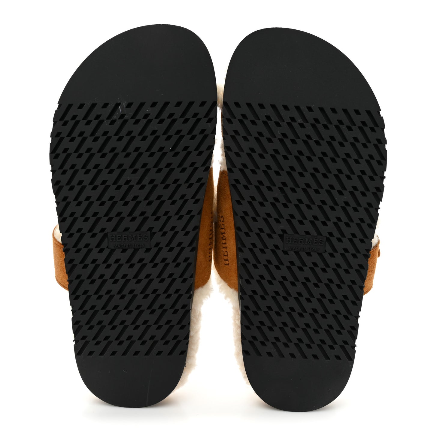 Suede Goatskin Woolskin Womens Chypre Sandals 36 Naturel Ecru