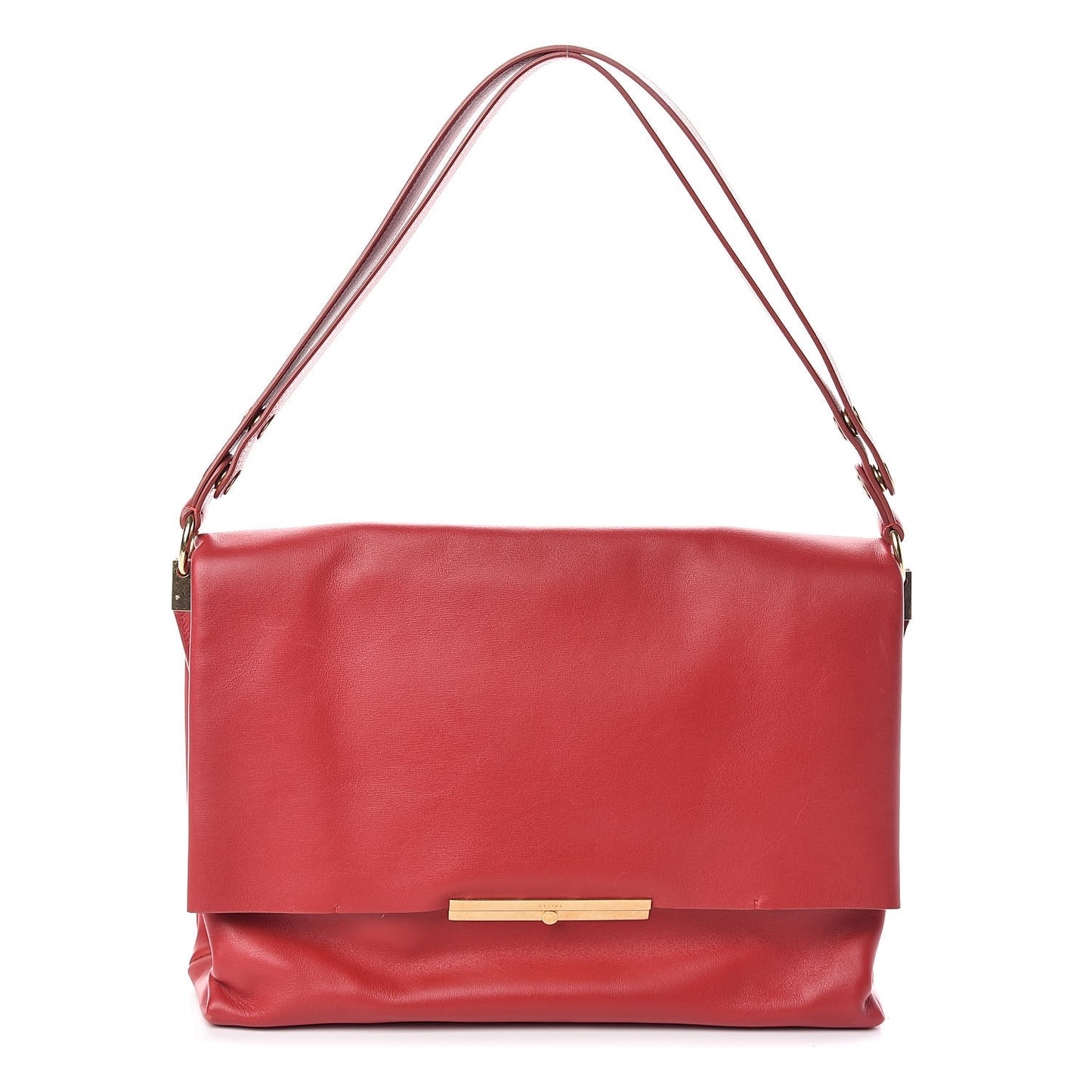 Calfskin Blade Flap Bright Red