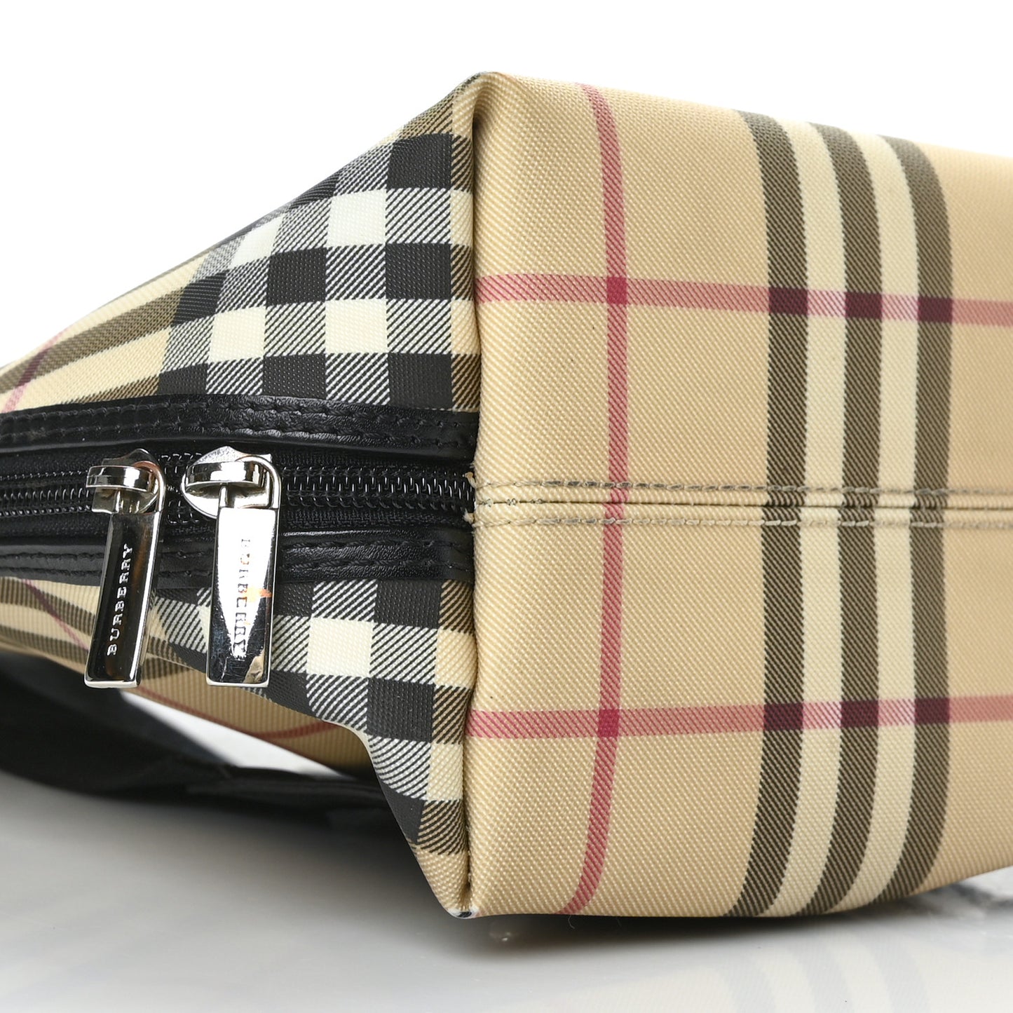 Canvas House Check Backpack Black