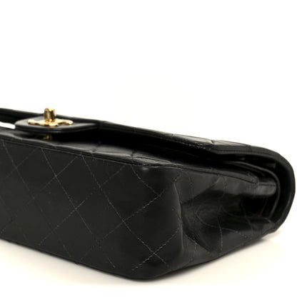 Chanel Lambskin Quilted Medium Double Flap Black 11 of 11