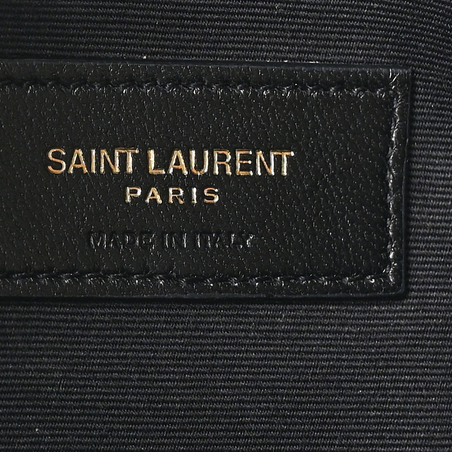 Saint Laurent Calfskin Crocodile Embossed Tablet Pouch Black 6 of 9