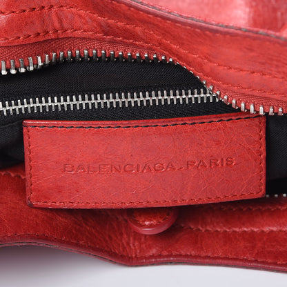 Balenciaga Agneau Giant 21 Silver Hardware City Bag Tomato 7 of 21