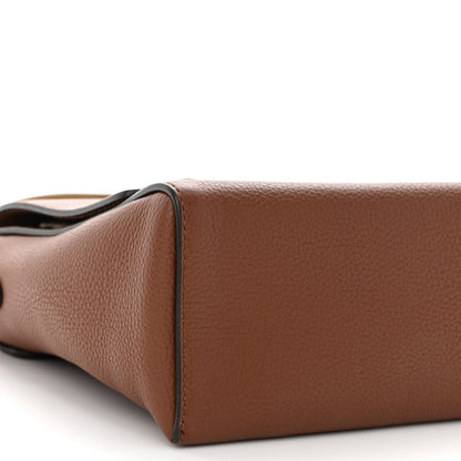 Burberry Calfskin Vintage Check Note Crossbody Bag Tan 8 of 10