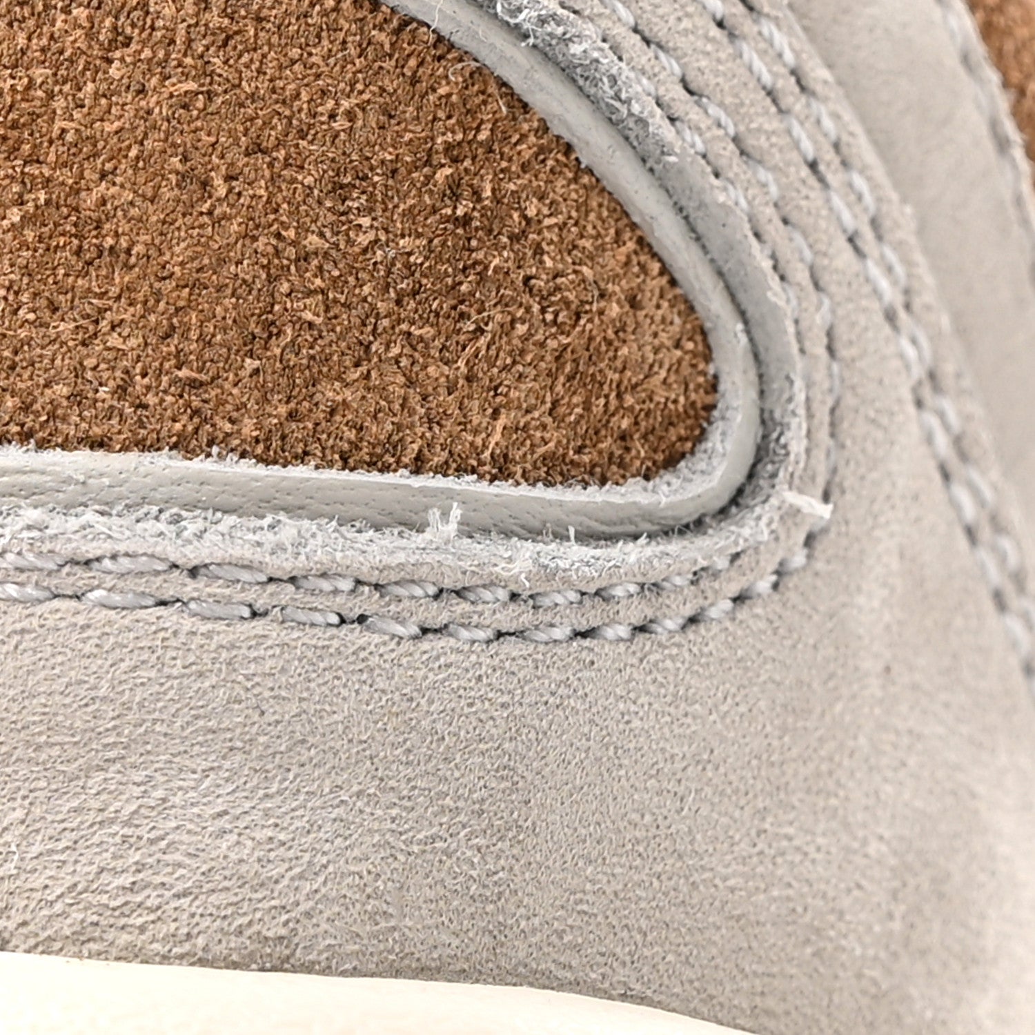 Gucci Technical Knit Fabric Suede Calfskin Mens Gucci Run Sneakers 35.5 Light Grey Brown 13 of 19