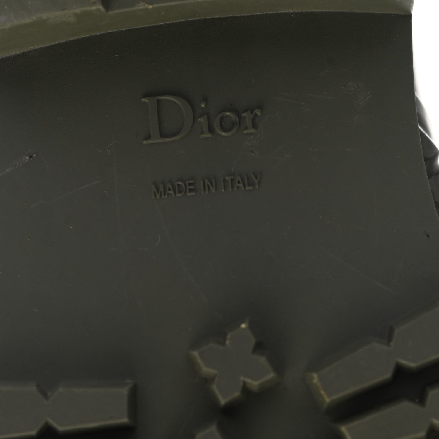 Christian Dior Shiny Rubber Diorcamp Low Boots 40 Military 6 of 6