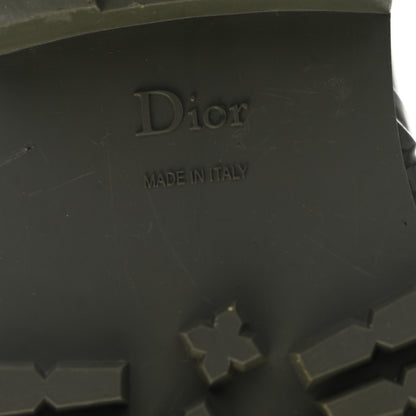 Christian Dior Shiny Rubber Diorcamp Low Boots 40 Military 6 of 6