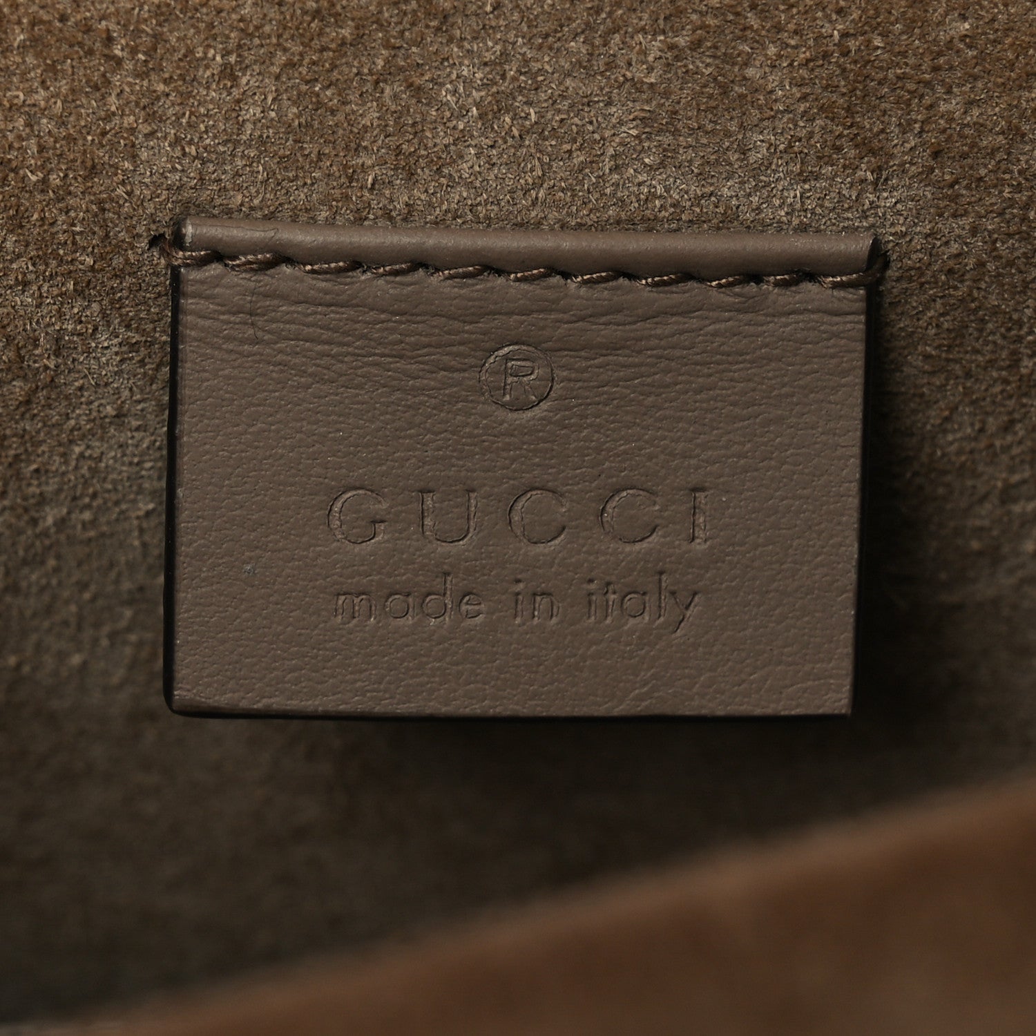Gucci GG Supreme Monogram Suede Crystal Small Dionysus Shoulder Bag Beige Ebony Taupe 7 of 13