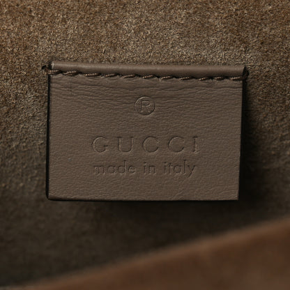 Gucci GG Supreme Monogram Suede Crystal Small Dionysus Shoulder Bag Beige Ebony Taupe 7 of 13