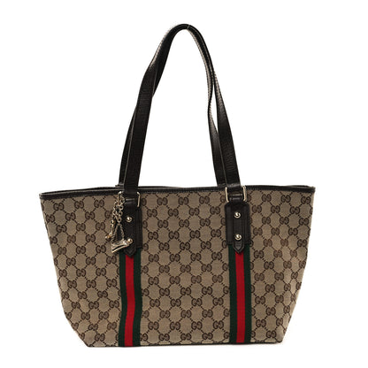 Gucci Monogram Medium Jolicoeur Tote Dark Brown 1 of 10