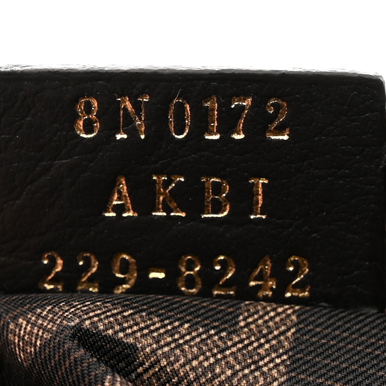 Fendi Fabric Jacquard FF 1974 Small Trapezoid Beauty Pouch Tobacco Moro Black 8 of 8