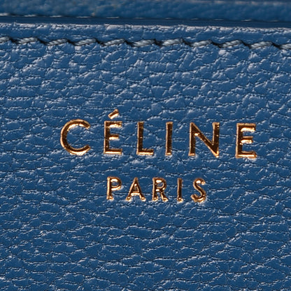 Celine Goatskin Medium Classic Box Flap Bag Sea 7 of 9