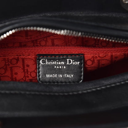 Christian Dior Lambskin Cannage Medium Lady Dior Black 6 of 7