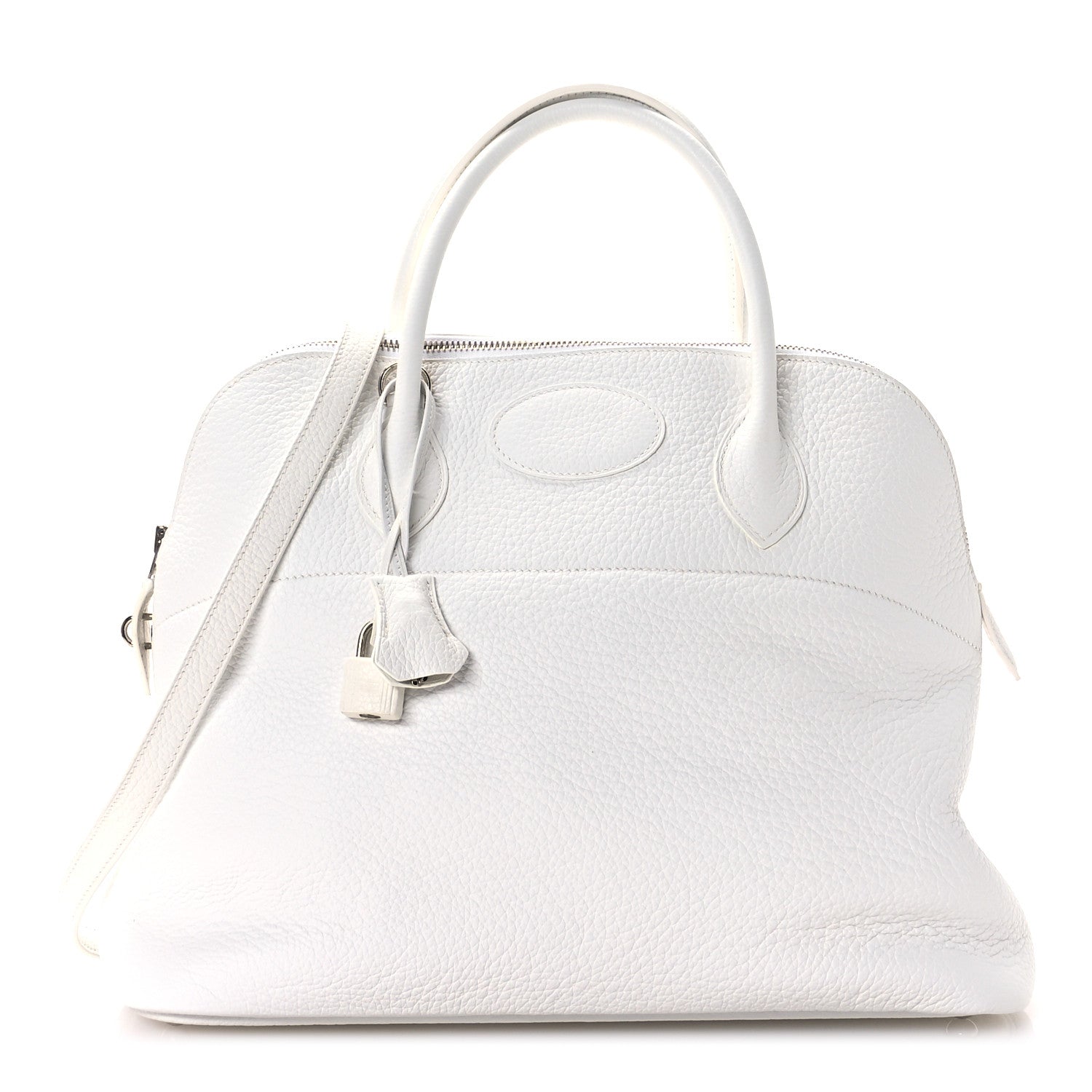 Hermes Taurillon Clemence Bolide 35 White 1 of 10