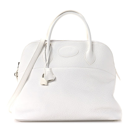 Hermes Taurillon Clemence Bolide 35 White 1 of 10