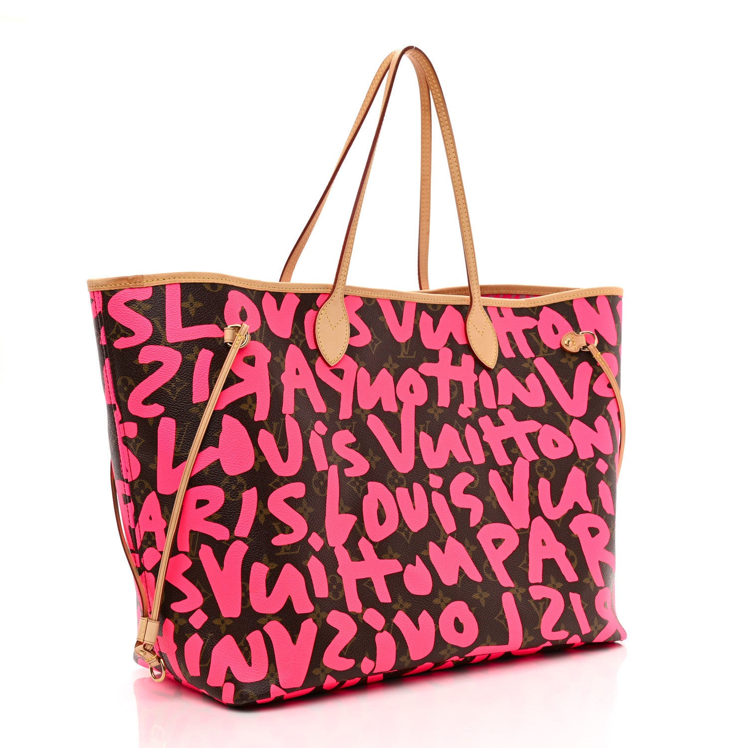 Louis Vuitton Monogram Graffiti Neverfull GM Fuchsia 3 of 12