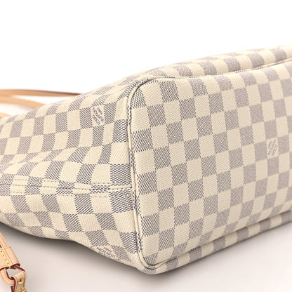 Louis Vuitton Damier Azur Neo Neverfull MM Rose Ballerine 7 of 8