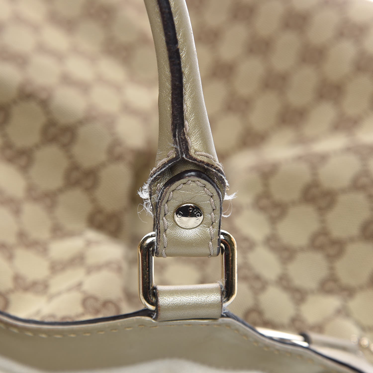 Gucci Monogram Large Sukey Tote Champagne 15 of 20