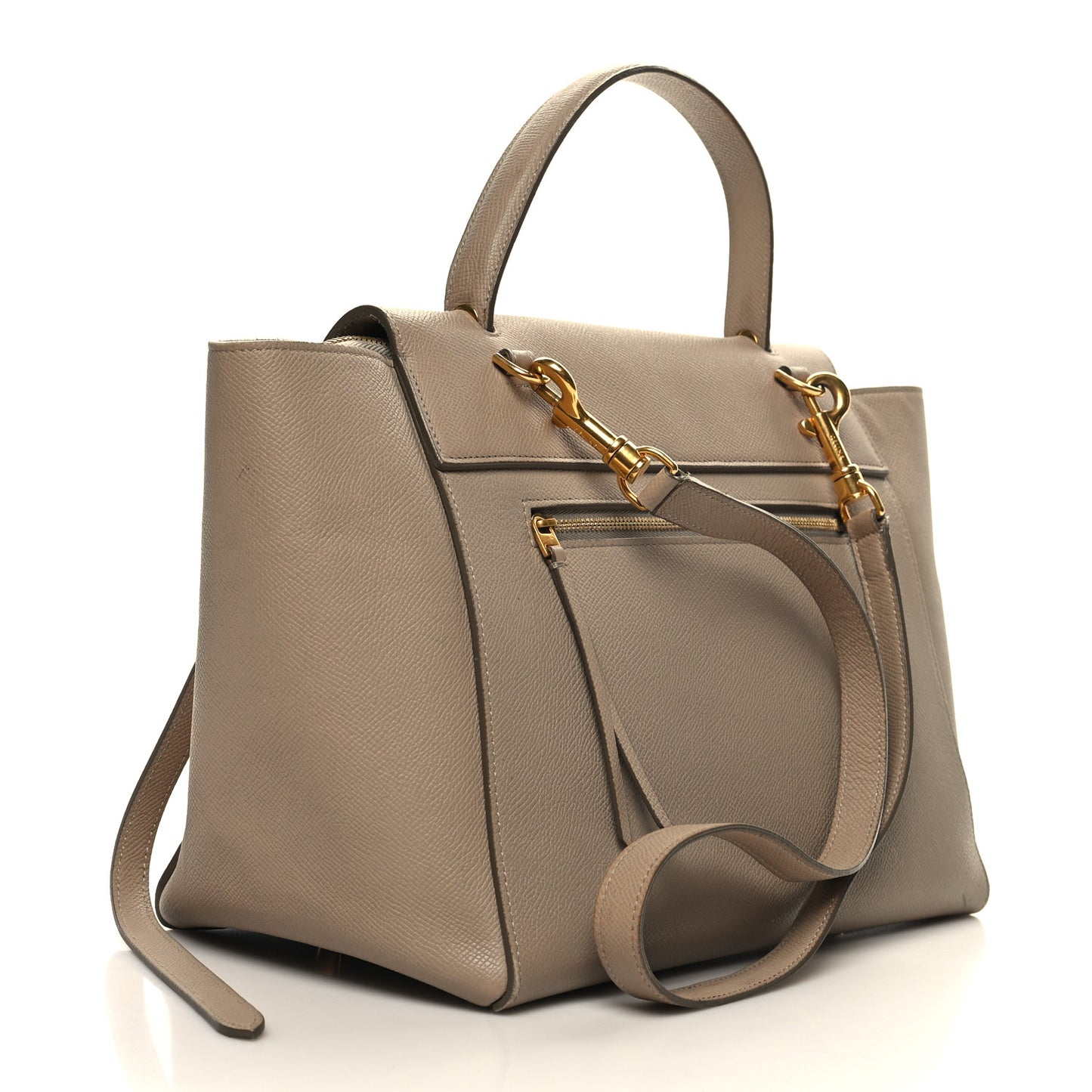 Grained Calfskin Mini Belt Bag Light Taupe