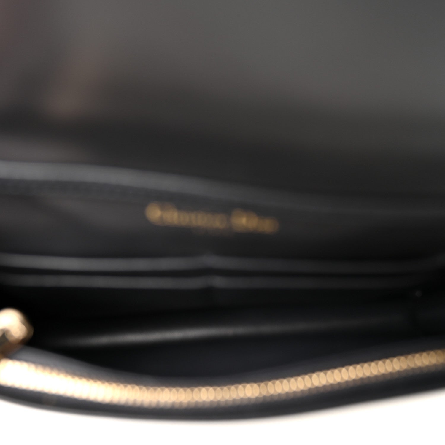Christian Dior Patent Micro-Cannage Diorama Wallet on Chain Pouch White 5 of 10