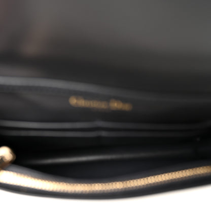 Christian Dior Patent Micro-Cannage Diorama Wallet on Chain Pouch White 5 of 10