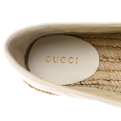 Gucci Nappa Matelasse GG Marmont Espadrilles 38 Great White 7 of 9