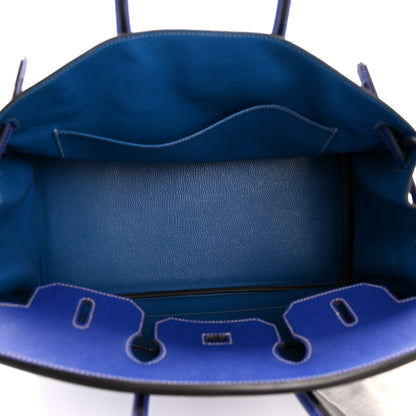 Hermes Epsom Candy Birkin 35 Bleu Electrique Mykonos 5 of 14