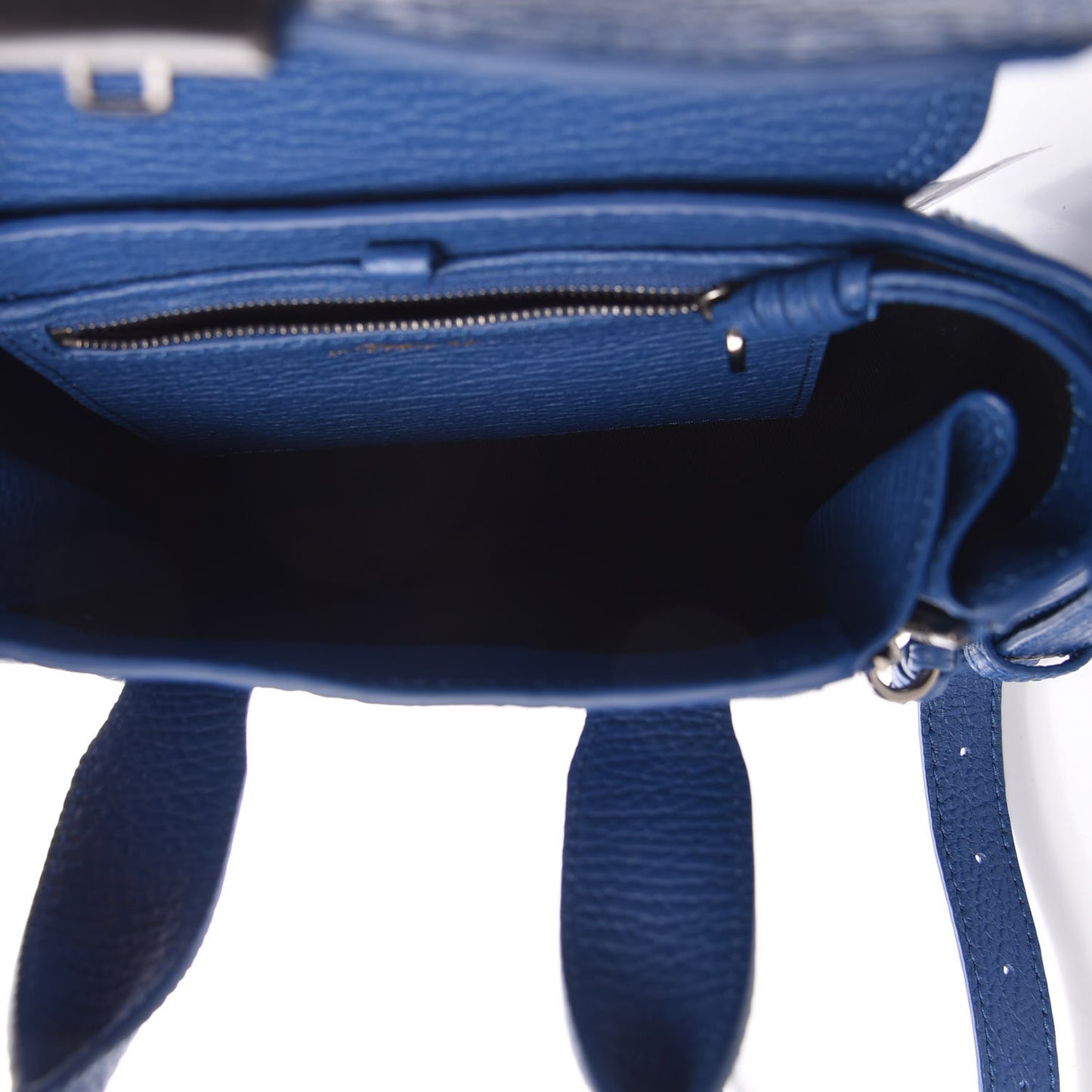 3.1 Textured Calfskin Mini Pashli Satchel Cerulean