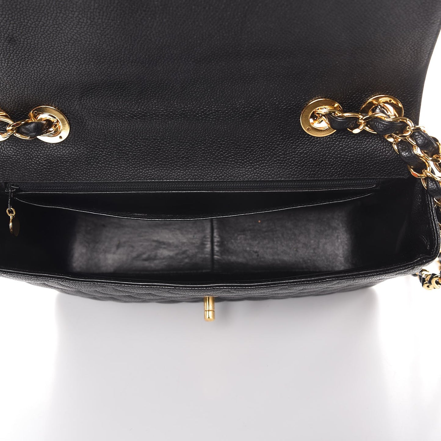 Caviar Quilted Jumbo Single Flap Black