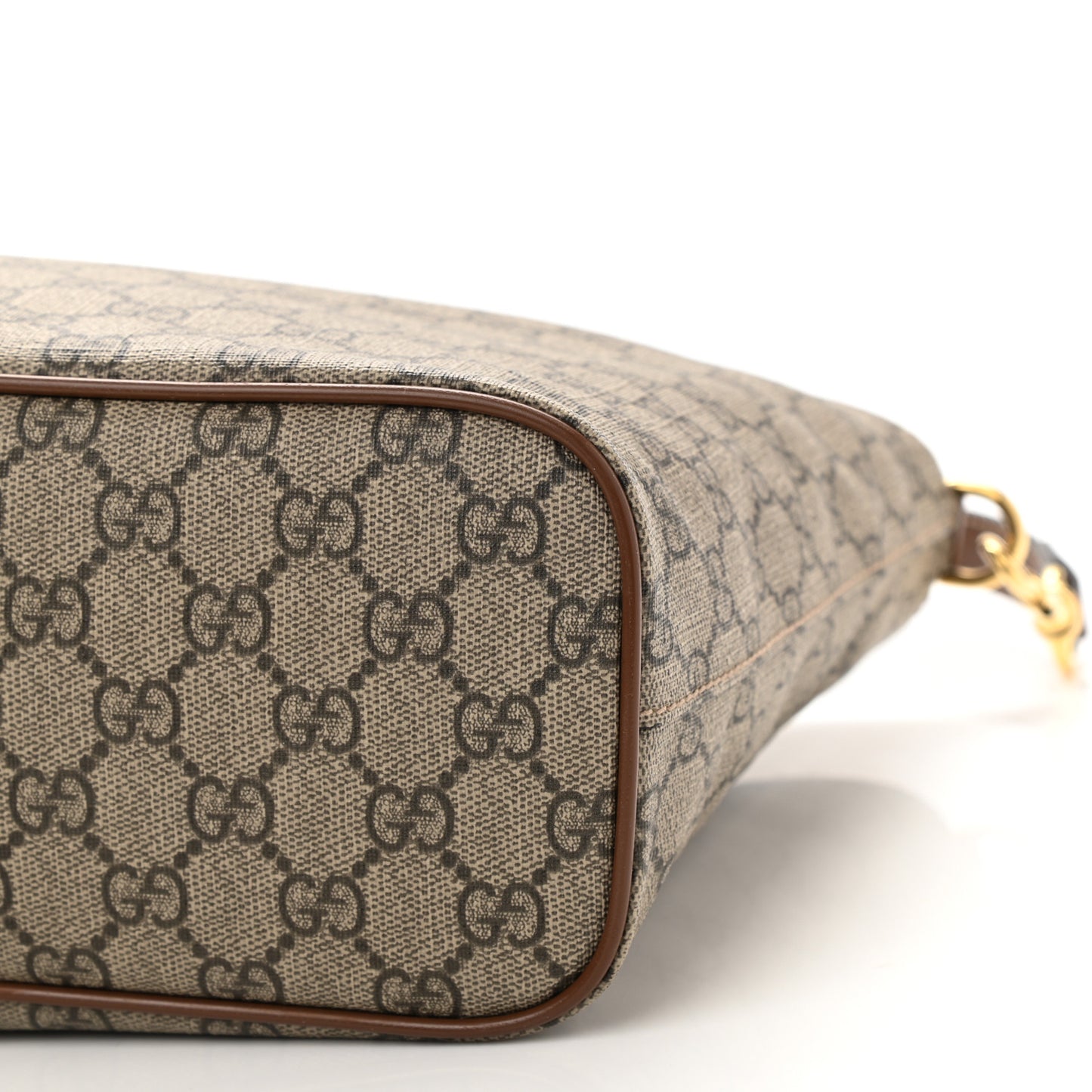 Soft GG Supreme Monogram Small Crossbody Tote Beige Cuir