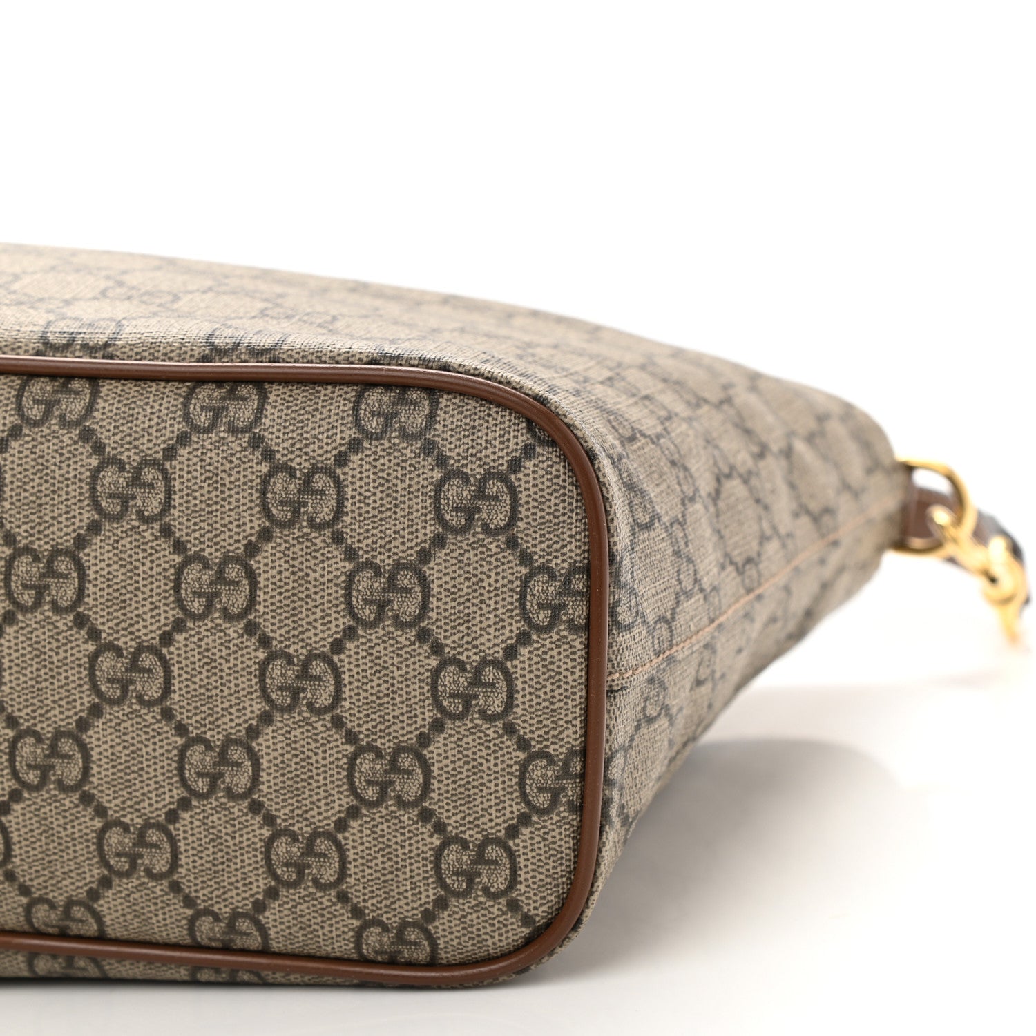 Gucci Soft GG Supreme Monogram Small Crossbody Tote Beige Cuir 8 of 8