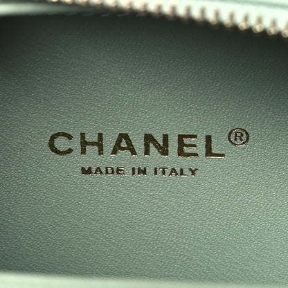 Chanel Caviar Quilted Small CC Filigree Vanity Case Mint 5 of 9
