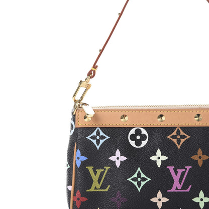 Louis Vuitton Monogram Multicolor Pochette Accessories Black 7 of 11