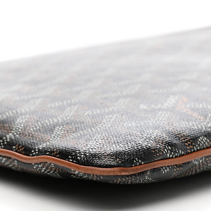 Goyard Goyardine Senat Pochette MM Black Gold 8 of 13