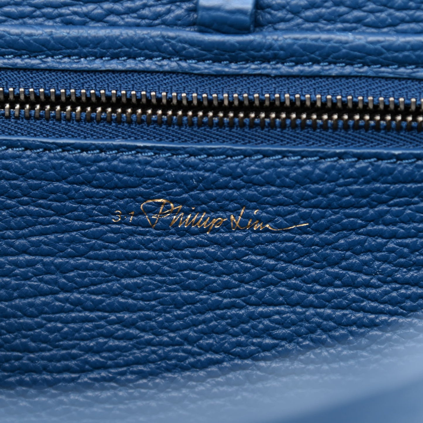 Textured Calfskin Medium Pashli Satchel Cobalt
