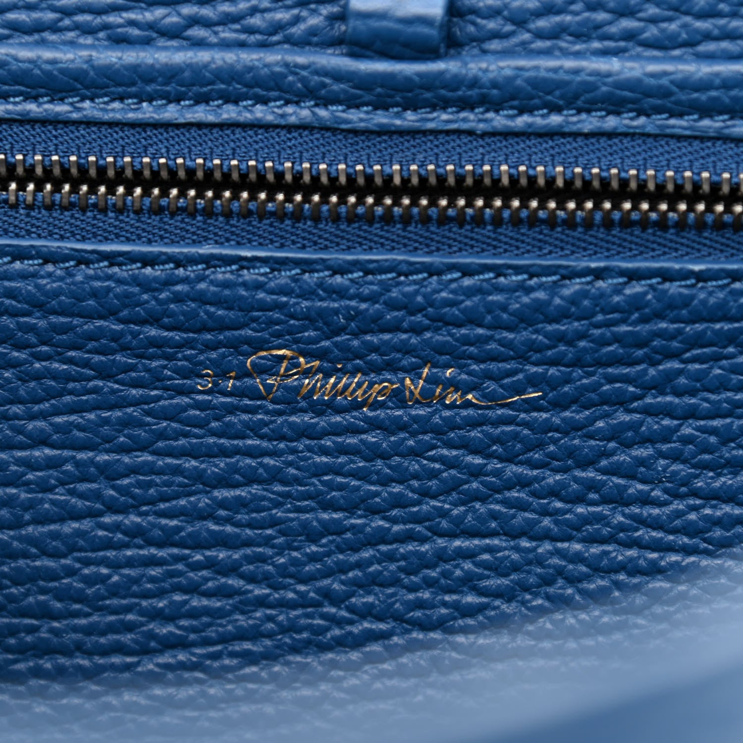 3.1 Phillip Lim Textured Calfskin Medium Pashli Satchel Cobalt 6 of 12