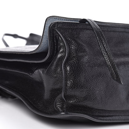 Prada Glace Calf Etiquette Flap Black Astrale 17 of 18