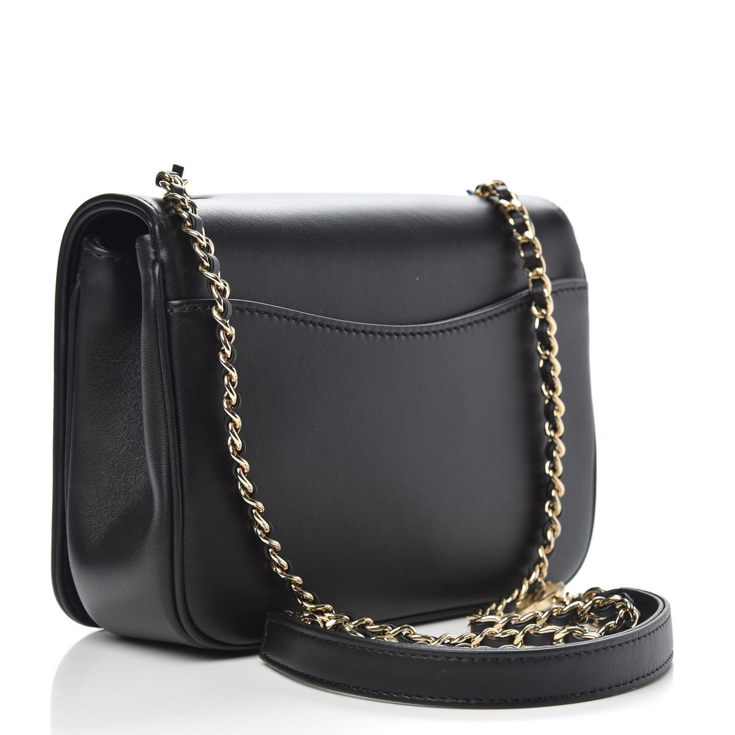 Lambskin CC Mania Flap Bag Black