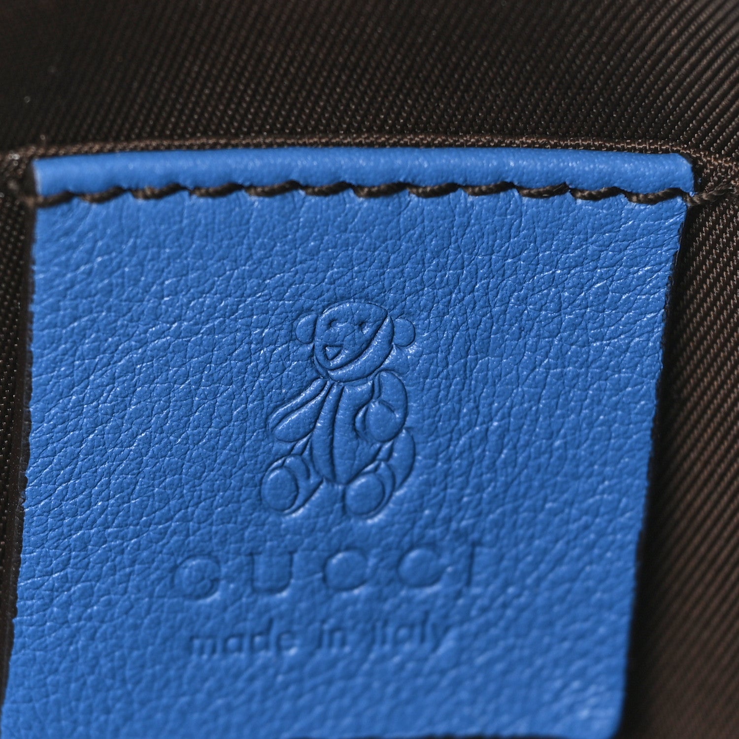 Gucci GG Supreme Monogram Children's Zoo Pig Bag Blue 6 of 10