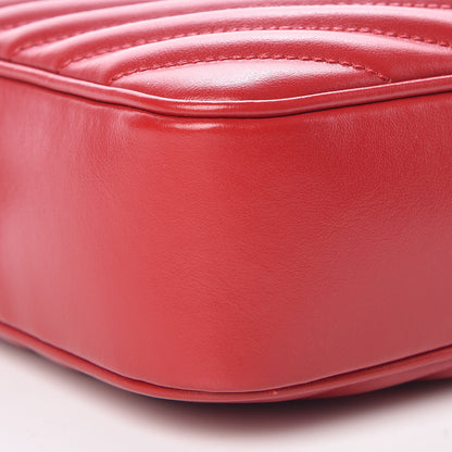 Saint Laurent Calfskin Matelasse Monogram Lou Camera Bag Rouge Eros 8 of 10