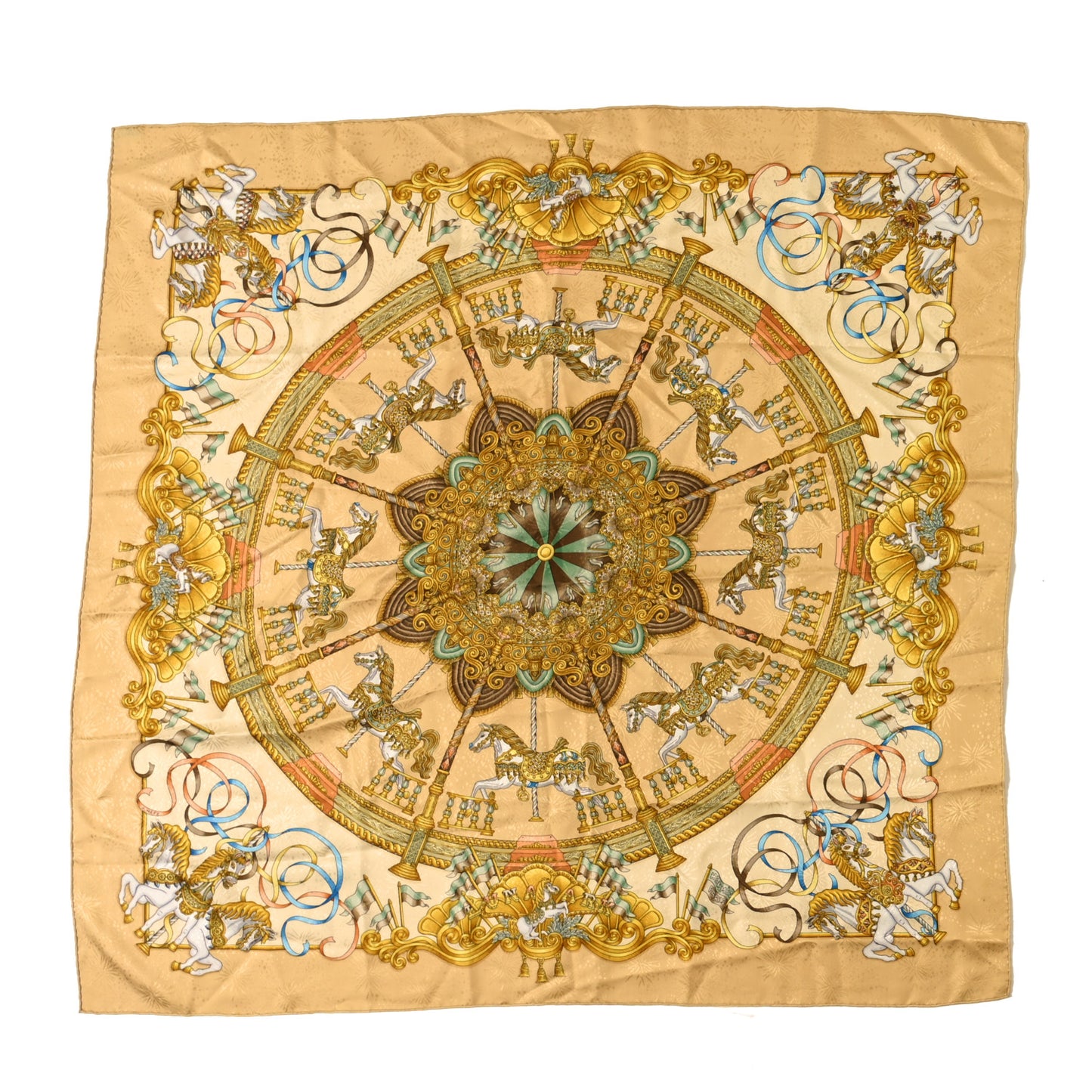 Silk Luna Park Scarf 90