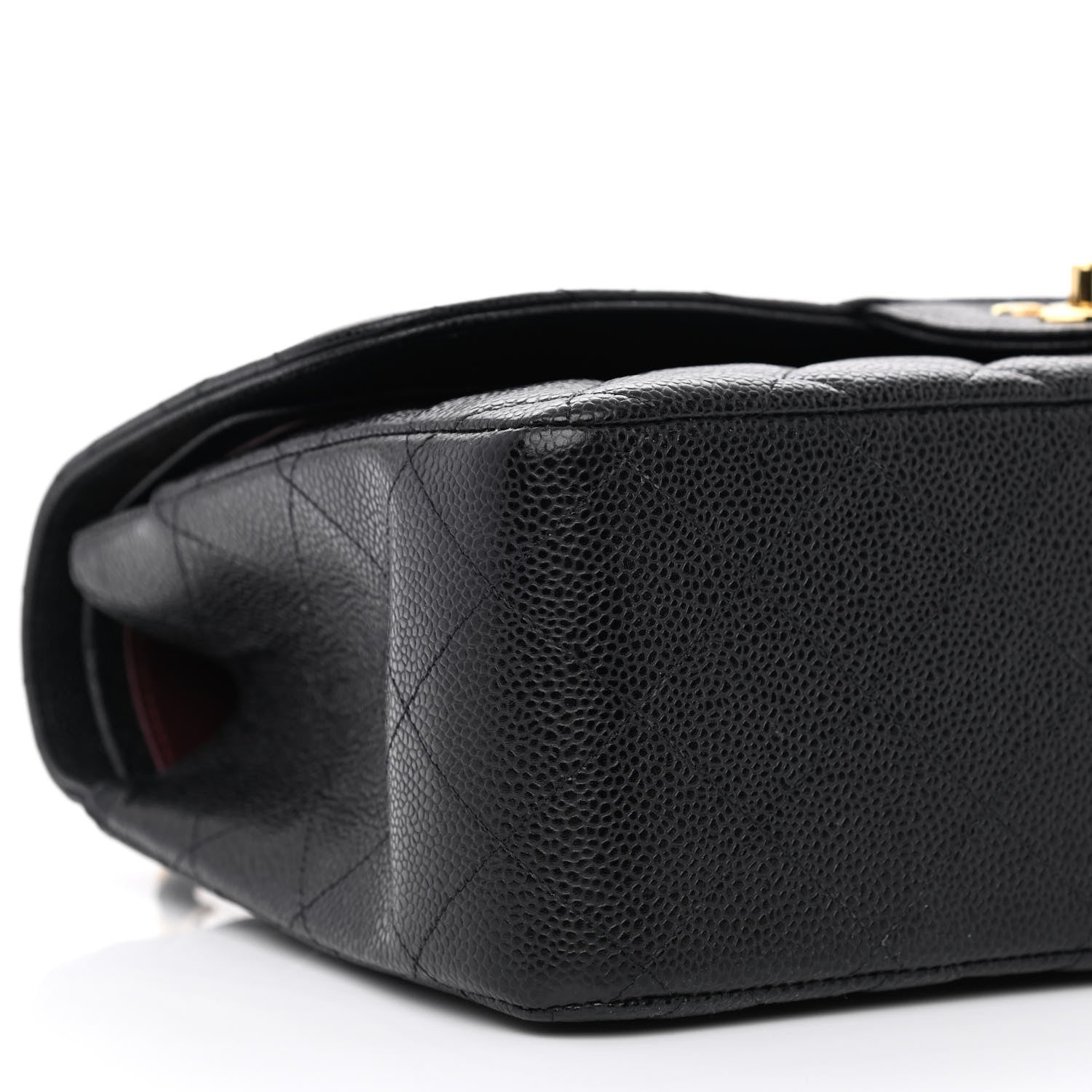 Chanel Caviar Quilted Jumbo Double Flap Black 9 of 10