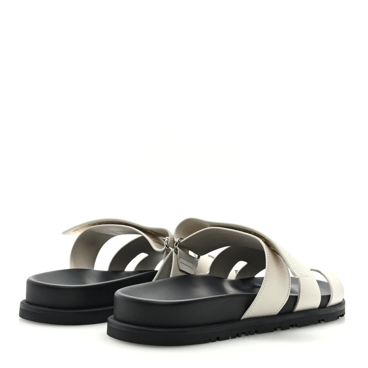 Hermes Epsom Chypre Sandals 40 Beige Glaise 4 of 9