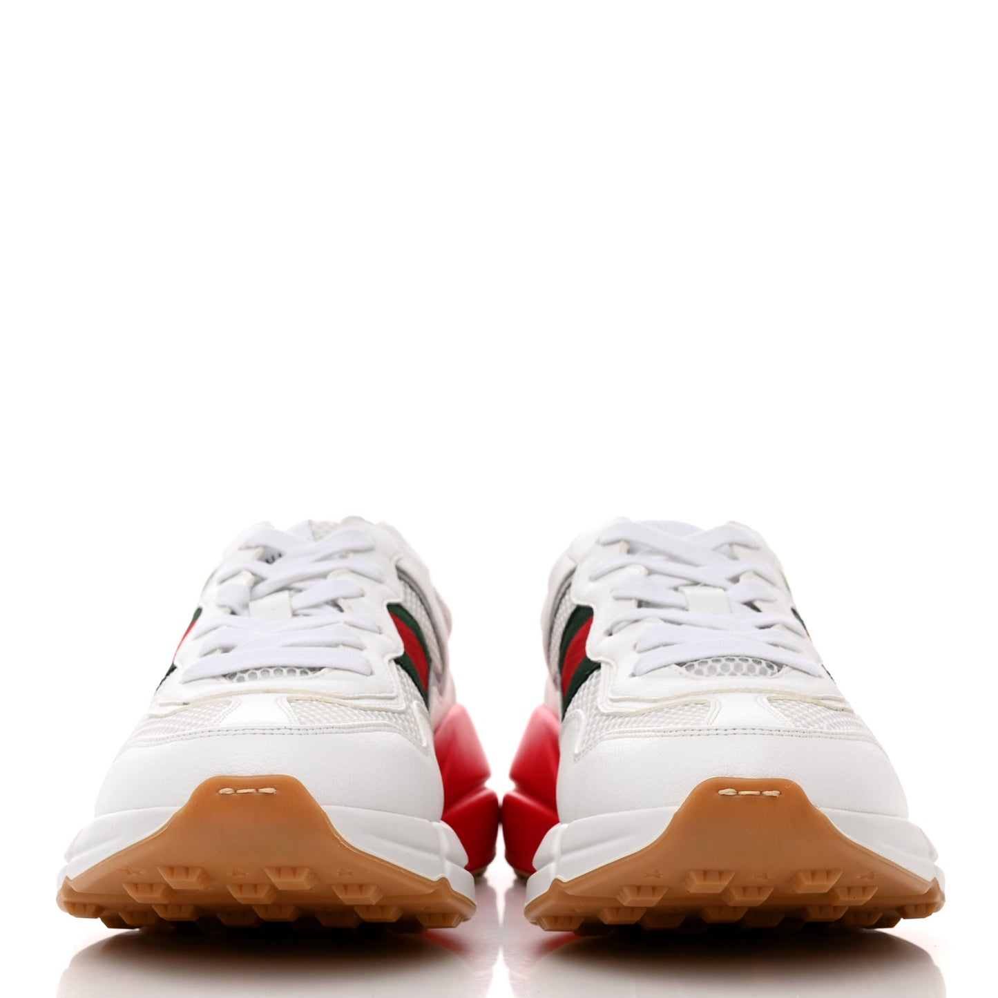 Lavaredo Eco Fabric Mesh Web Mens Rhyton Reflective Sneakers 6.5 Great White Green Red Silver