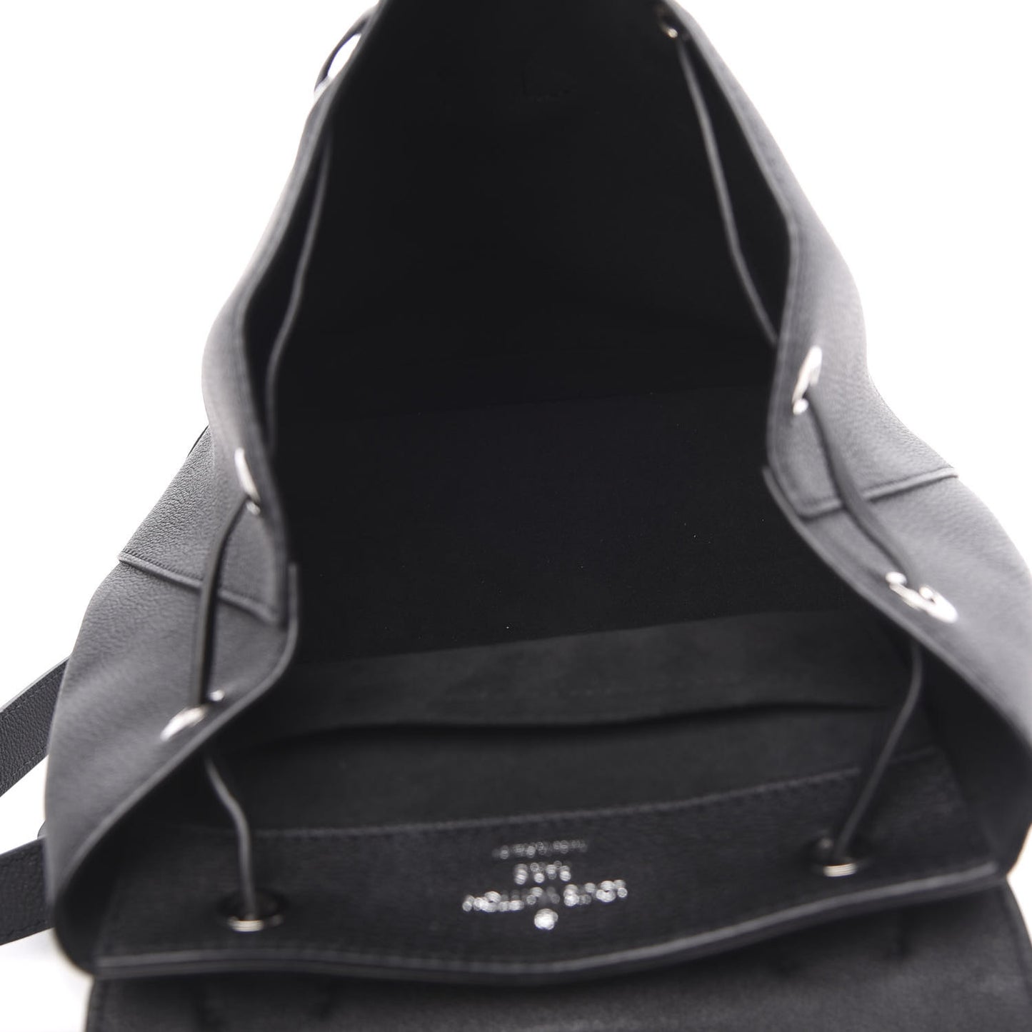 Calfskin Lockme Backpack Black