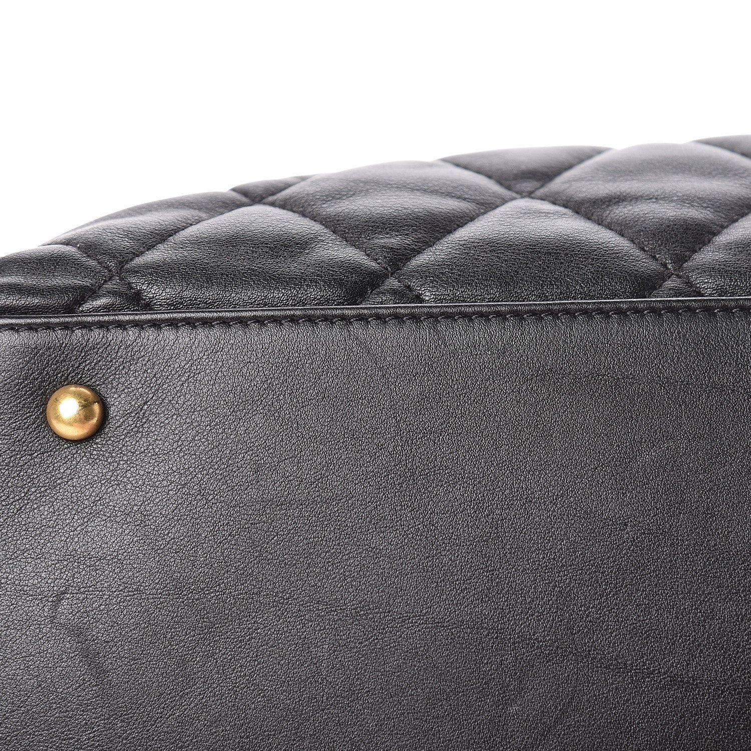 Chanel Calfskin Quilted Large Soft Elegance Tote Black 13 of 15