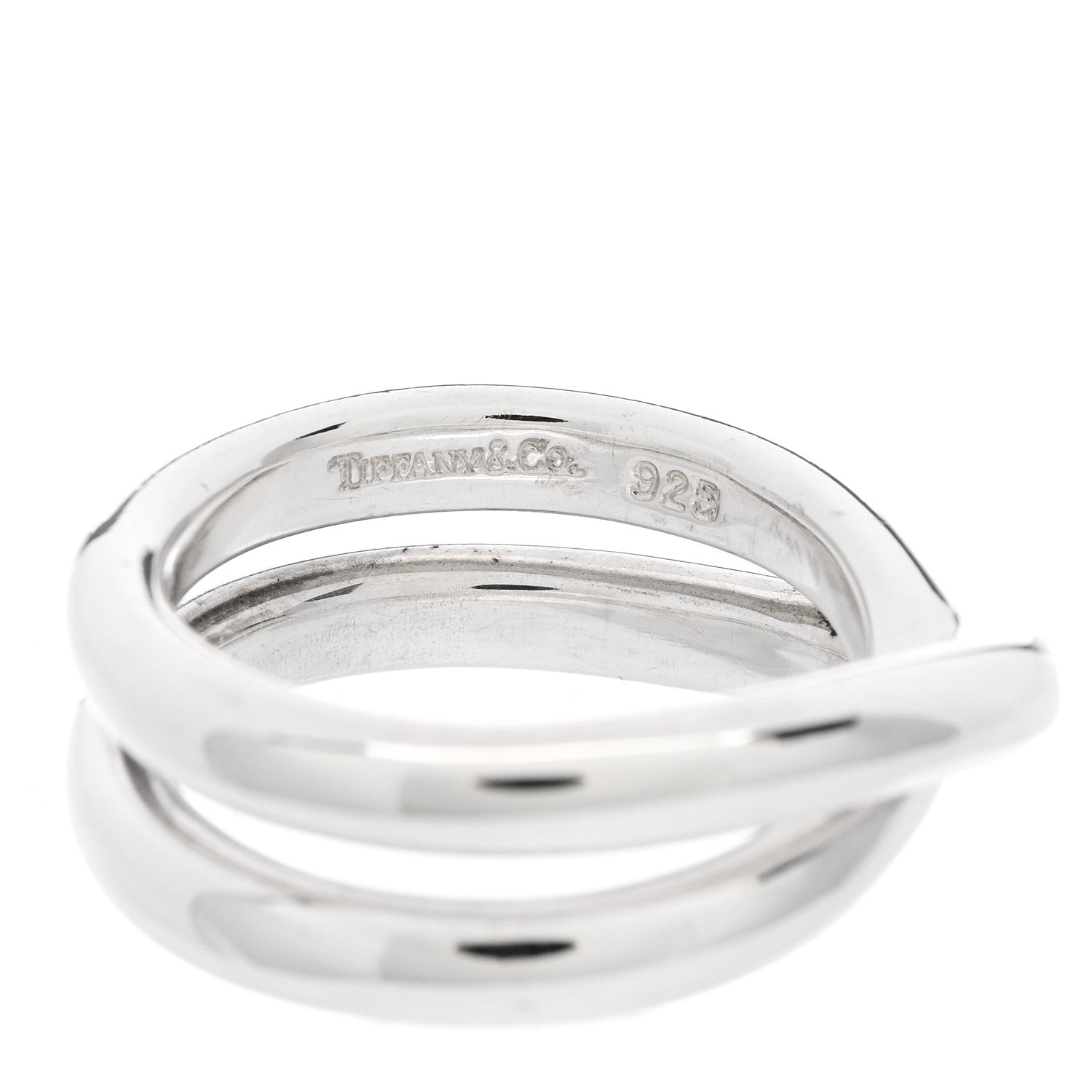 Tiffany Sterling Silver Paloma Picasso Crossover Ring 50 5.5 4 of 5