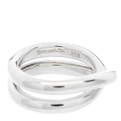 Tiffany Sterling Silver Paloma Picasso Crossover Ring 50 5.5 4 of 5